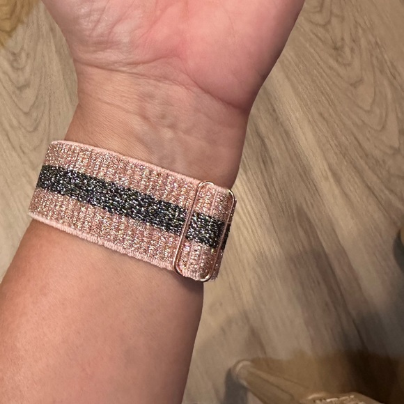 New Apple Watch band sparkle stripe adjustable removable strap - Picture 4 of 12